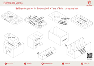 Feldherr Organizer Insert for Sleeping Gods + Tides of Ruin - core game box