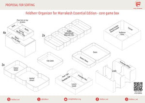 Feldherr Organizer Inserto per Marrakesh: Essential Edition - scatola del gioco base