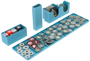 Set di schiuma Feldherr + inserto organizzatore per Warhammer Quest: Darkwater - Scatola del gioco base