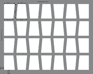 FS050C4BO Vassoio per figure con base e 28 fessure per modelli da tavolo più grandi