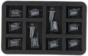 Scatola di stoccaggio Feldherr con set di schiuma per Warhammer: Il Vecchio Mondo - Guerrieri del Caos (FSLB310P114)