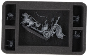 Scatola di stoccaggio Feldherr con set di schiuma per Warhammer: Il Vecchio Mondo - Guerrieri del Caos (FSLB310P114)