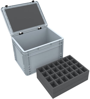 Feldherr Eurobox 40 x 30 cm Set for Tabletop Miniatures - 140 Compartments