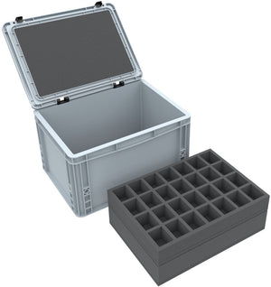 Feldherr Eurobox 40 x 30 cm Set for Tabletop Miniatures - 88 Compartments + Pick and Pluck Foam Insert