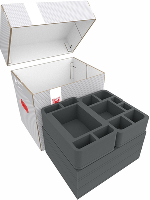 Scatola di stoccaggio Feldherr con set di schiuma per Warhammer: Il Vecchio Mondo - Guerrieri del Caos (FSLB310P114)