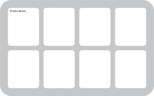 HS050BF02BO Vassoio per figure con 8 compartimenti per Flames of War - grandi basi