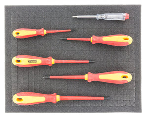 FS010Bred 345 mm x 275 mm x 10 mm schiuma colorata per Shadowboard red