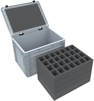 Feldherr Eurobox 40 x 30 cm Set for Tabletop Miniatures - 116 Compartments + Pick and Pluck Foam Insert