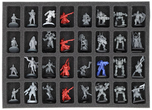Feldherr Eurobox 40 x 30 cm Set for Tabletop Miniatures - 88 Compartments + Pick and Pluck Foam Insert